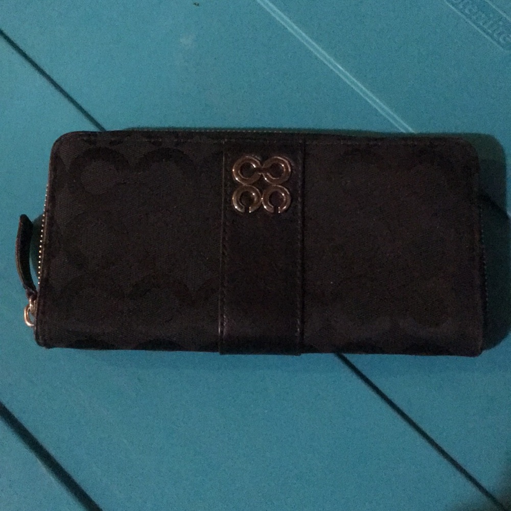 Black coach wallet